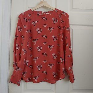 Floral XS Petite Loft Blouse